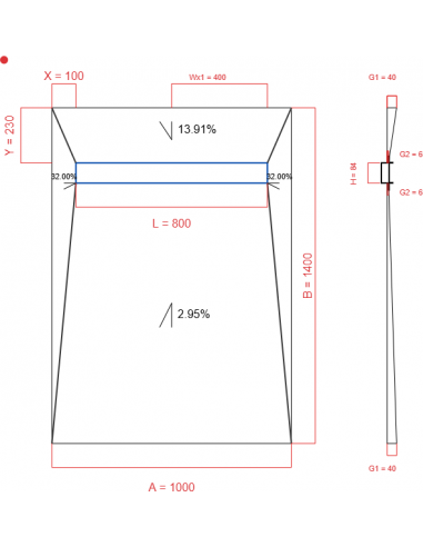 Showerlay Wiper 4 Way 1000 X 1400 Mm. . . 