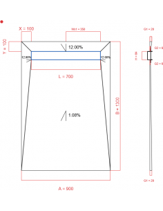 Showerlay Wiper 4 Way 900 X. . . 