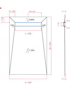 Showerlay Wiper 4 Way 850 X. . . 