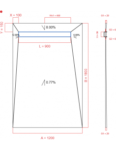 Showerlay Wiper 4 Way 1200. . . 