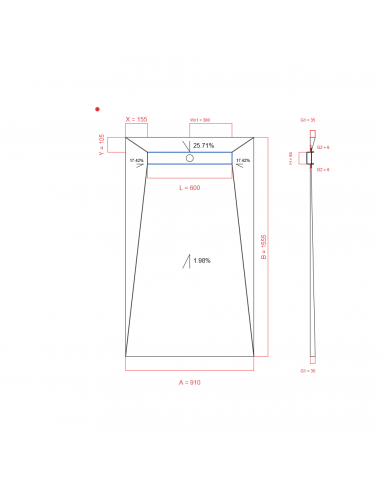 Laybase Wiper 4 Way 910 X 1555 Mm. . . 