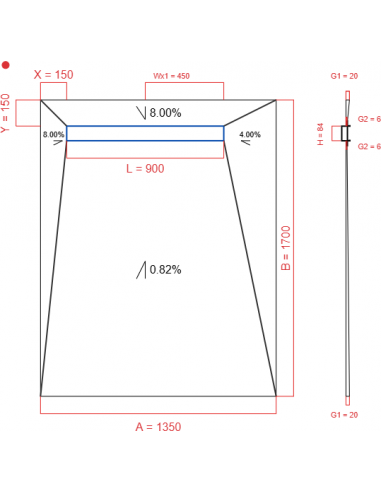 Showerlay Wiper 4 Way 1350 X 1700 Mm. . . 