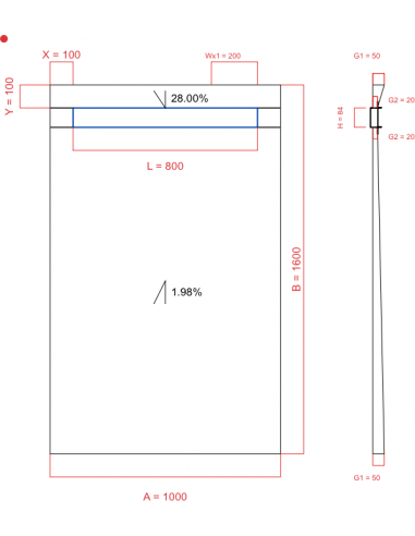 Showerlay Wiper 2 Way 1000 X 1600 Mm. . . 