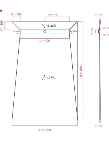 Showerlay Wiper 4 Way 1200 X 1800 Mm. . . 
