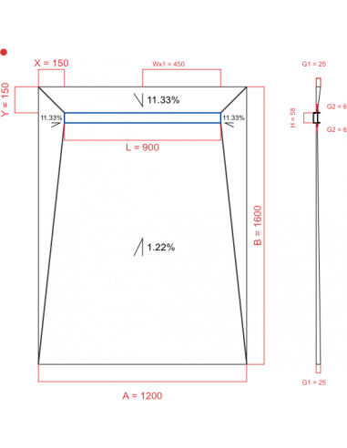 Showerlay Wiper 4 Way 1200 X 1600 Mm. . . 