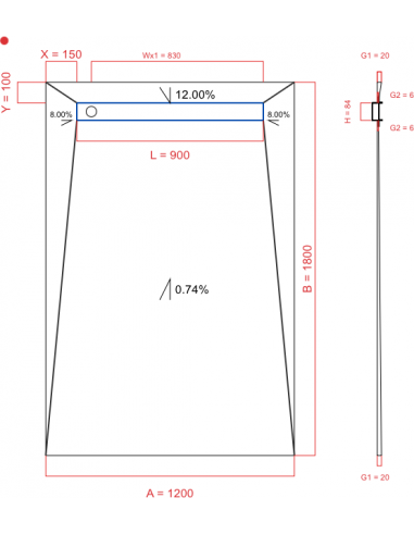 Showerlay Wiper 4 Way 1200 X 1800 Mm. . . 