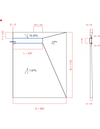 Laybase Wiper 4 Way 900 X 1100 Mm. . . 