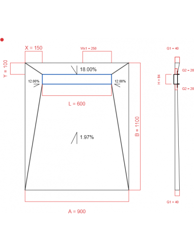 Laybase Wiper 4 Way 900 X 1100 Mm. . . 