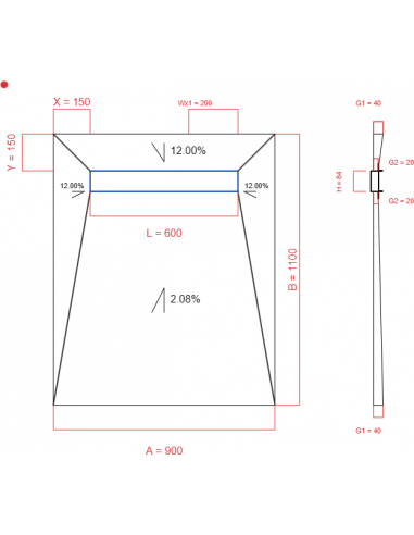 Laybase Wiper 4 Way 900 X 1100 Mm. . . 