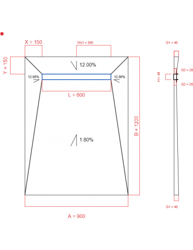 Laybase Wiper 4 Way 900 X 1200 Mm. . . 