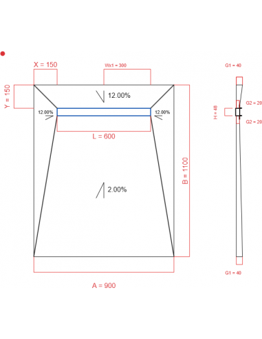 Laybase Wiper 4 Way 900 X 1100 Mm. . . 