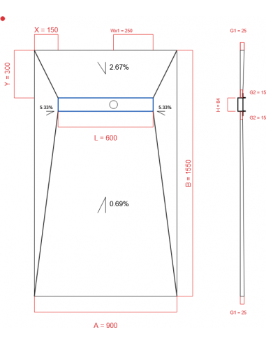Showerlay Wiper 4 Way 900 X 1550 Mm. . . 