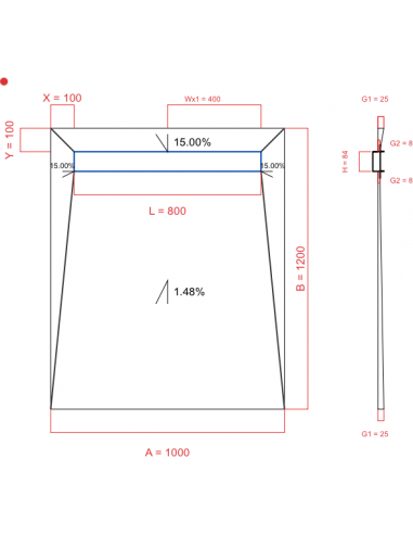 Showerlay Wiper 4 Way 1000 X 1200 Mm. . . 