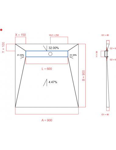Showerlay Wiper 4 Way 900 X 900 Mm. . . 