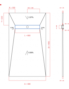 Showerlay Wiper 4 Way 900 X. . . 