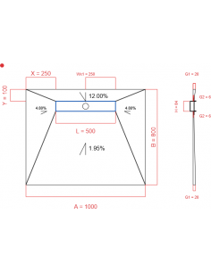 Showerlay Wiper 4 Way 1000. . . 