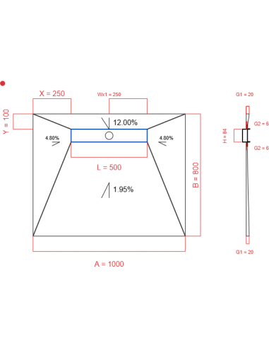 Showerlay Wiper 4 Way 1000 X 800 Mm. . . 