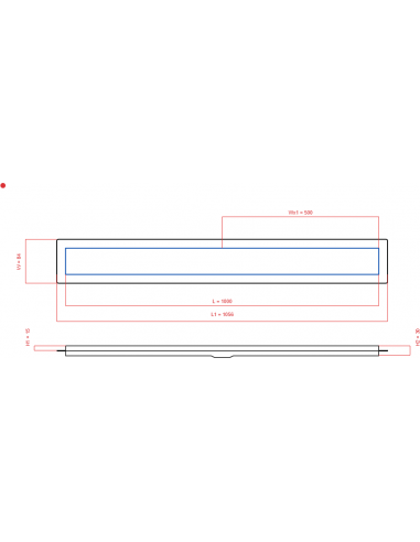 Duschrinne Wiper 1000 Mm Premium Pure. . . 