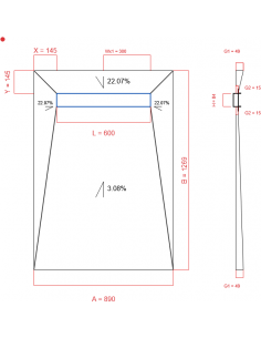 Showerlay Wiper 4 Way 890 X. . . 