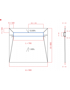 Showerlay Wiper 4 Way 900 X. . . 