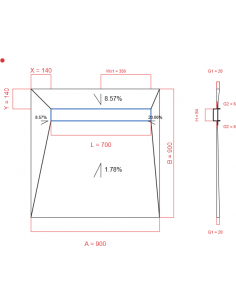 Showerlay Wiper 4 Way 900 X. . . 