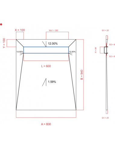 Showerlay Wiper 4 Way 800 X 940 Mm. . . 
