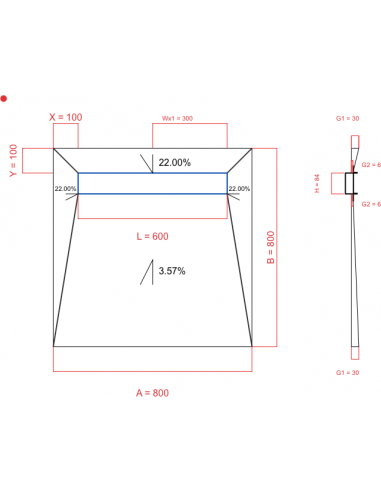 Showerlay Wiper 4 Way 800 X 800 Mm. . . 
