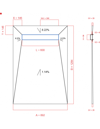 Showerlay Wiper 4 Way 892 X 1284 Mm. . . 