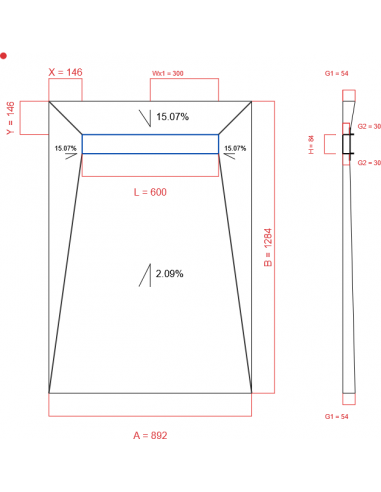 Showerlay Wiper 4 Way 892 X 1284 Mm. . . 