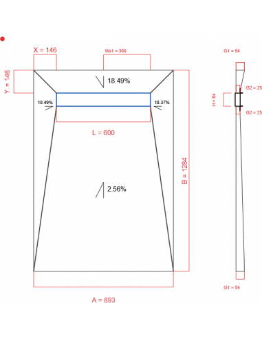 Showerlay Wiper 4 Way 893 X 1284 Mm. . . 