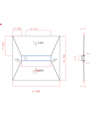 Showerlay Wiper 4 Way 800 X 750 Mm. . . 