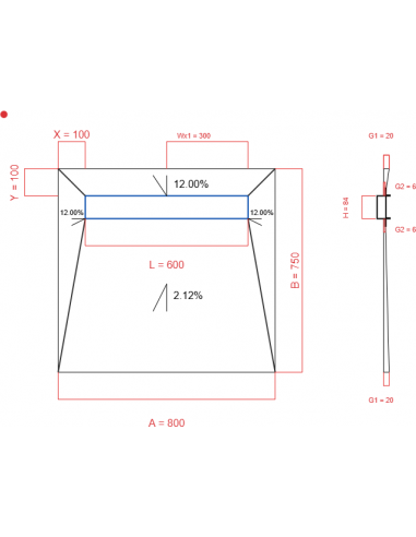 Showerlay Wiper 4 Way 800 X 750 Mm. . . 