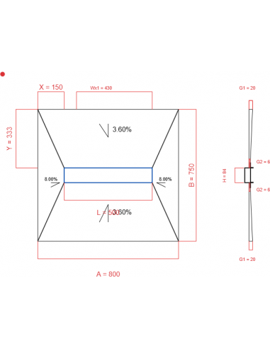 Showerlay Wiper 4 Way 800 X 750 Mm. . . 