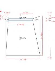 Showerlay Wiper 4 Way 1400. . . 