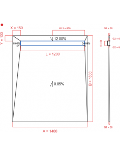 Showerlay Wiper 4 Way 1400. . . 