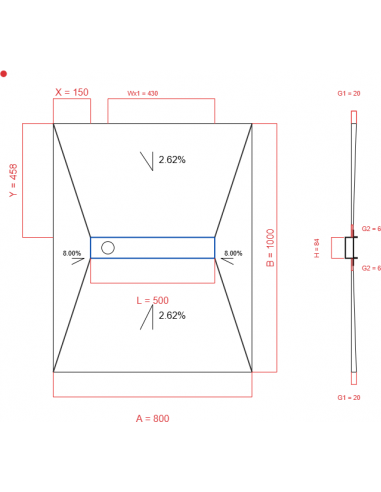 Showerlay Wiper 4 Way 800 X 1000 Mm. . . 