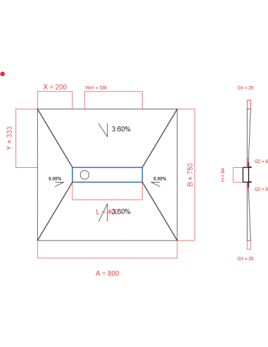 Showerlay Wiper 4 Way 800 X 750 Mm. . . 
