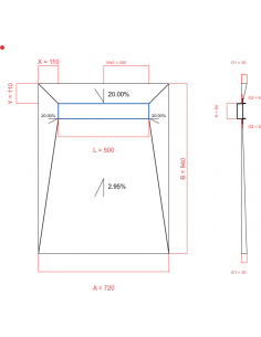 Showerlay Wiper 4 Way 720 X. . . 