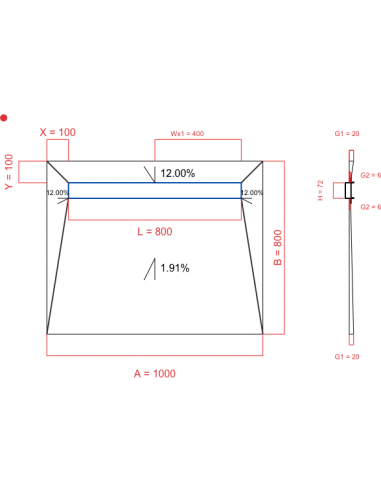 Resinbase Wiper 4 Way 1000 X 800 Mm. . . 