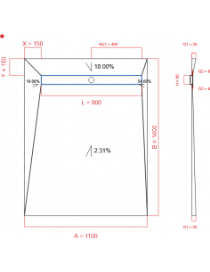 Showerlay Wiper 4 Way 1100. . . 