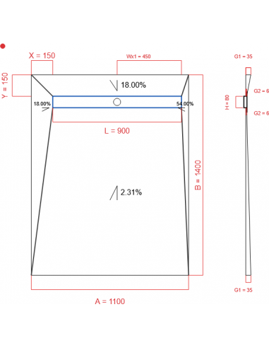 Showerlay Wiper 4 Way 1100 X 1400 Mm. . . 
