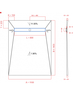 Showerlay Wiper 4 Way 1100. . . 