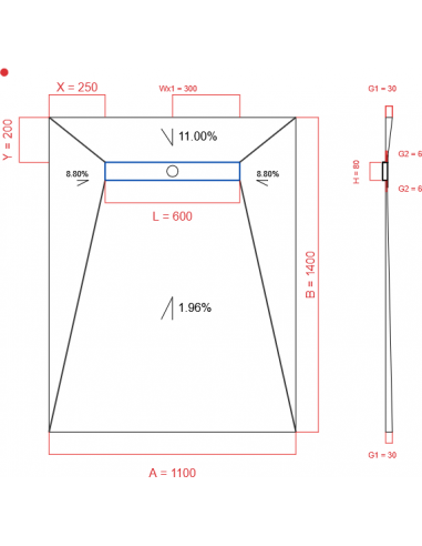 Showerlay Wiper 4 Way 1100 X 1400 Mm. . . 