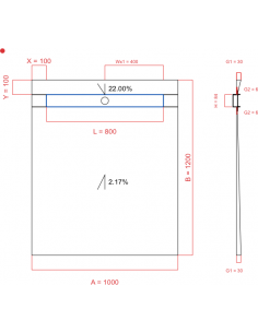 Showerbase Wiper 2 Way 1000. . . 