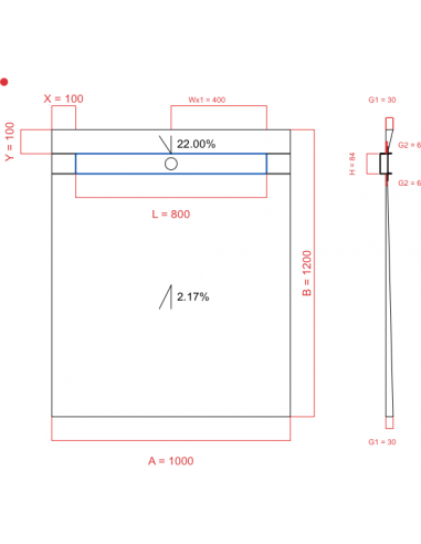 Showerbase Wiper 2 Way 1000 X 1200 Mm. . . 