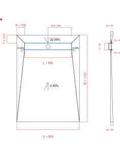 Showerlay Wiper 4 Way 800 X. . . 