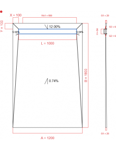 Showerlay Wiper 4 Way 1200. . . 