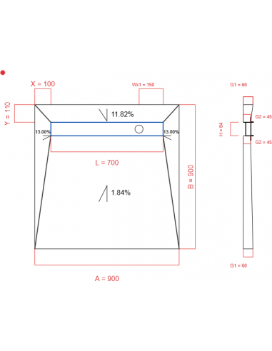 Showerlay Wiper 4 Way 900 X 900 Mm. . . 