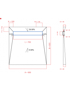Showerlay Wiper 4 Way 900 X. . . 