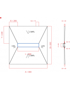 Showerlay Wiper 4 Way 900 X. . . 